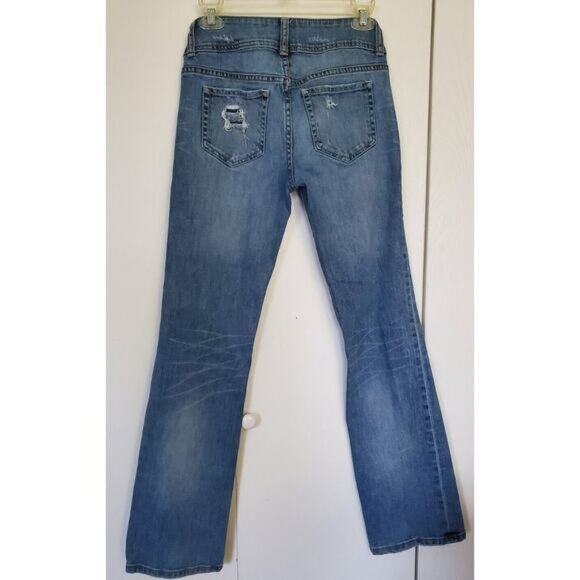 Victoria's Secret VS Hipster Light Wash Destructive Jeans - Women's Size 2 - Picture 7 of 8